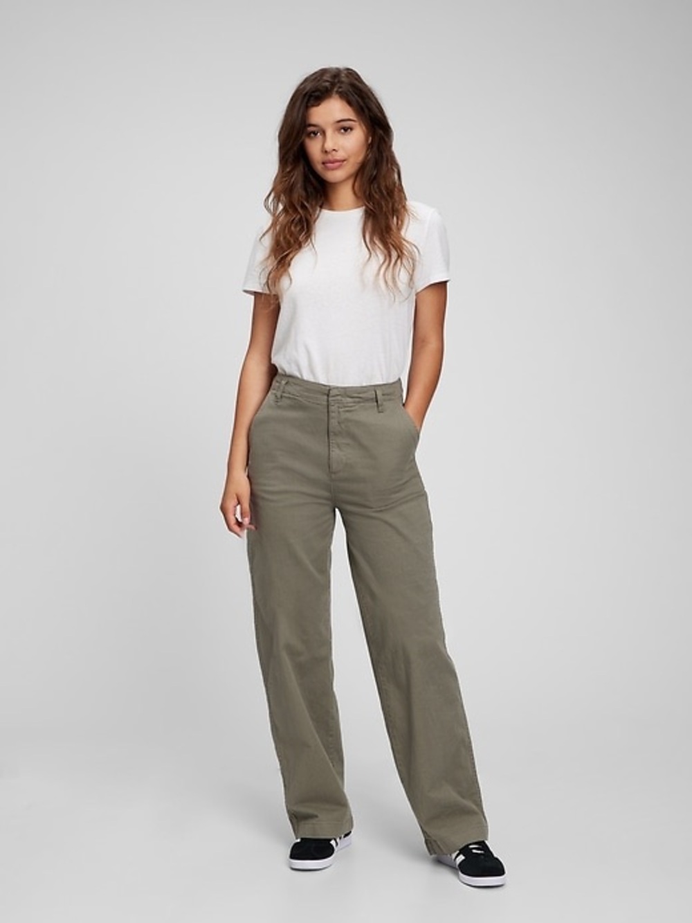 NWT 100% Cotton GAP Loose Khaki Pant